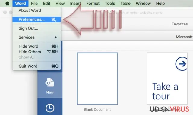 Disable Macros on Mac OS X. Step 1