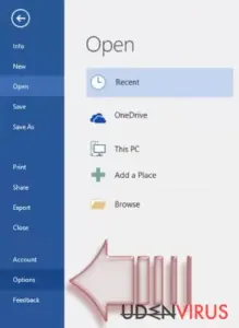 Disable Macros on Windows. Step 2