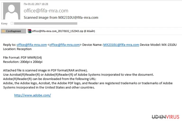Malicious spam targeting FIFA fans