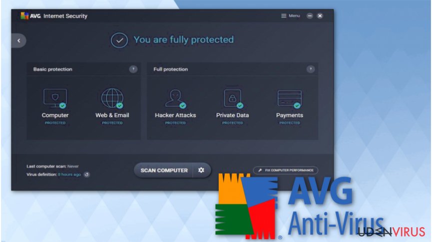 Employ AVG Antivirus software for free