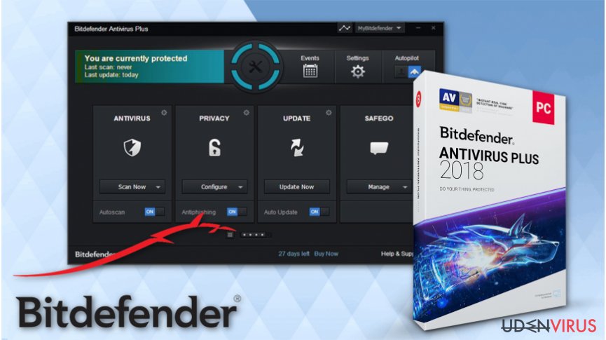 Try the free edition of BitDefender antivirus