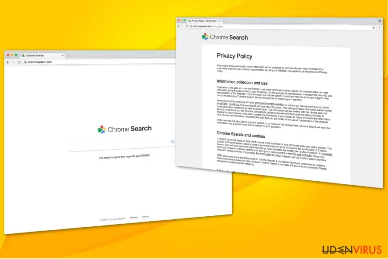 Chromesearch.win virus illustration