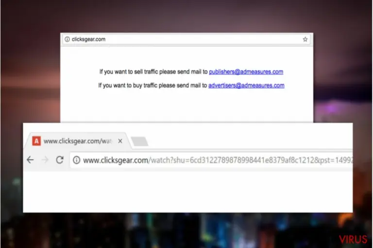 Clicksgear.com virus