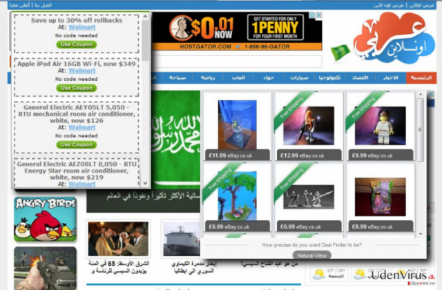 Vonteera adware replaces a default homepage and displays tons of ads