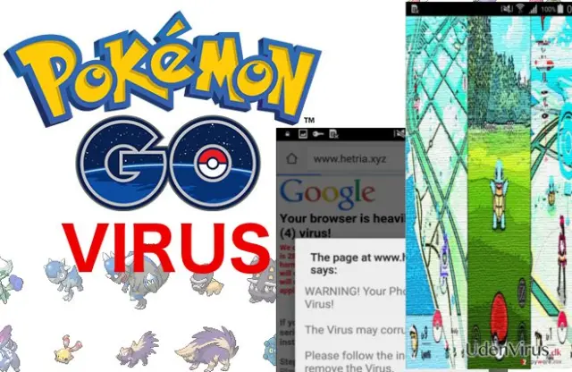 An illustration of Pokemon Go virus