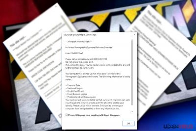 “Microsoft Warning Alert” Tech support scam virus