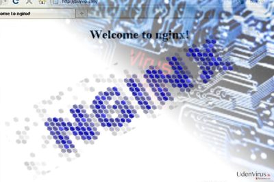 Billedet illustrerer Nginx malware