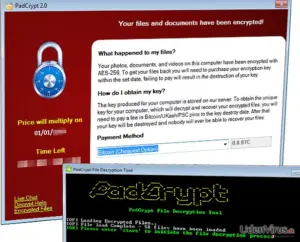 PadCrypt virus files