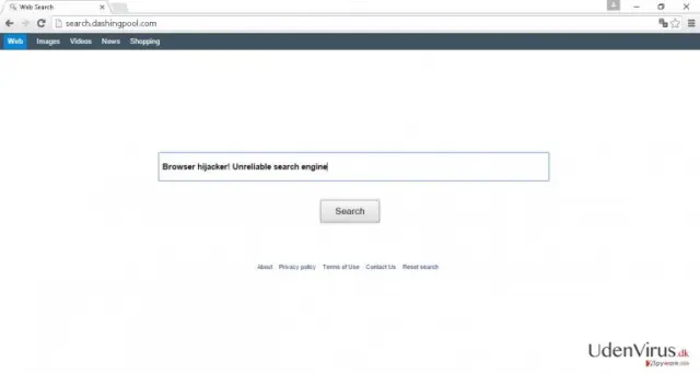 Search.dashingpool.com virus hijack