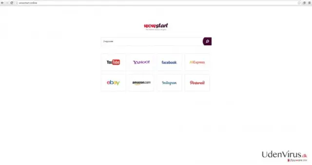 The example of Wowstart.online virus