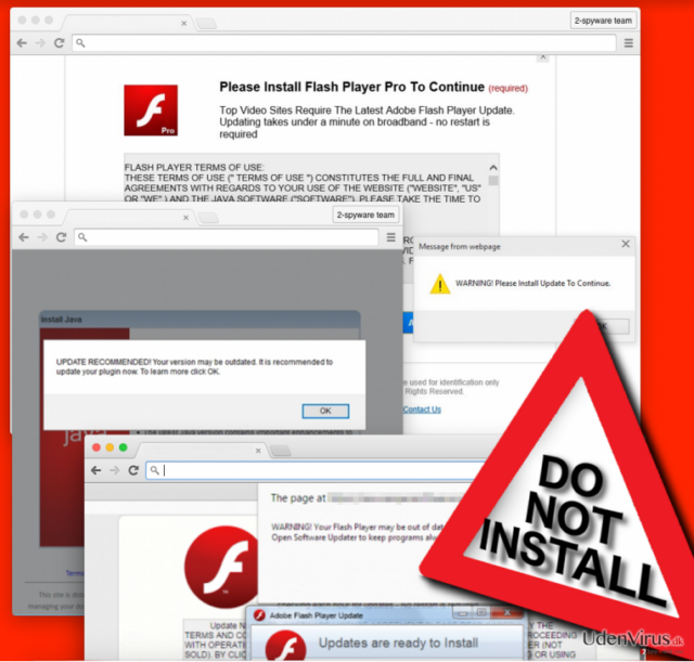 TradeAdExchange adware displaying dangerous suggestions to install questionable software