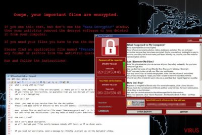 Wana Decrypt0r ransomware virus