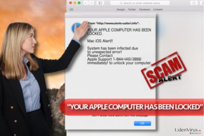 “YOUR APPLE COMPUTER HAS BEEN LOCKED” virus